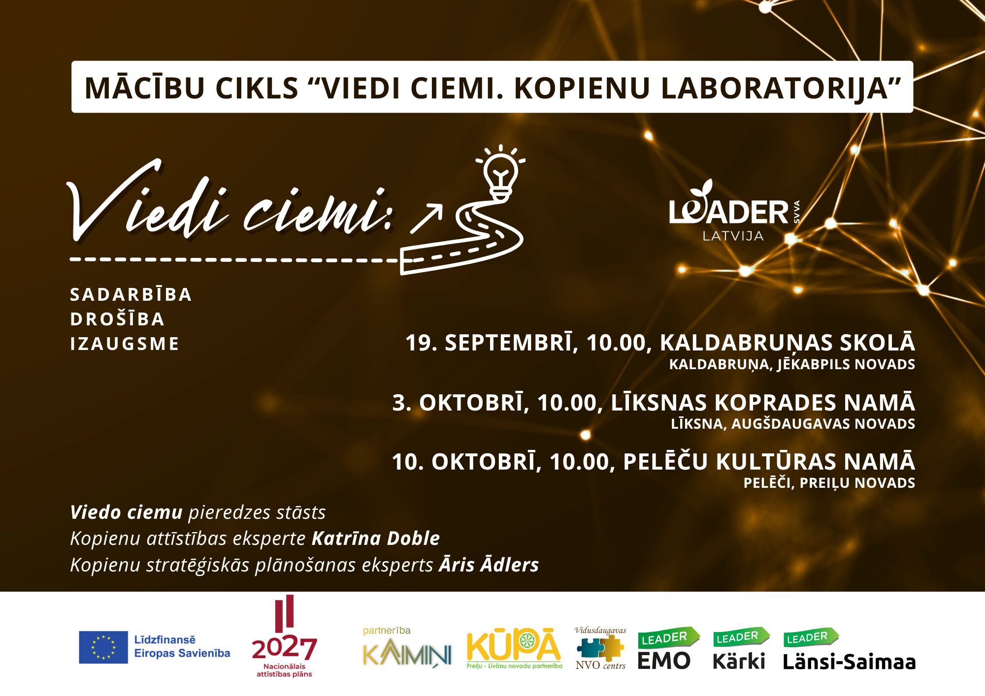 Tiek uzsāktas projekta „Viedi ciemi: sadarbība, drošība, izaugsme” aktivitātes