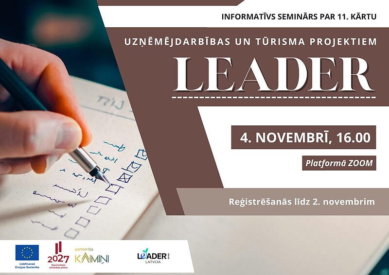 Informatīvs seminārs par LEADER 11. kārtu