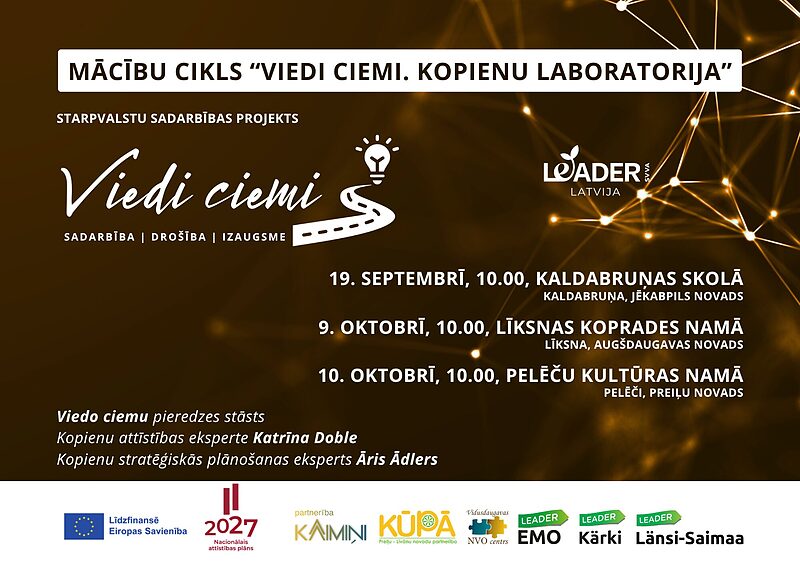 Turpinās mācību cikls "Viedi ciemi. Kopienu laboratorija"