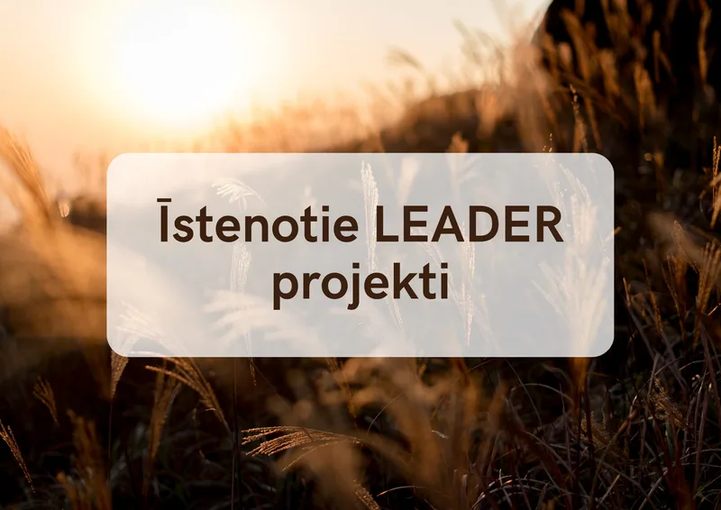 Īstenotie LEADER projekti